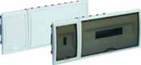 SOLERA 8880 Caja de distribución de empotrar de 18 elementos + 4 precintables 533x226x72mm marco y puer
