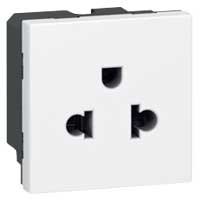 LEGRAND 077502 Toma 2P + TT euro americano MOSAIC-II