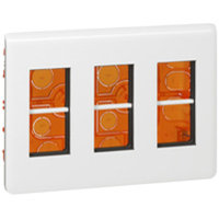 LEGRAND 078872 Caja mecanismos empotrar MOSAIC-II 2 columnas blanco