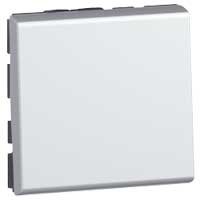 LEGRAND 079240 Pulsador MOSAIC-II 6A 2 módulos aluminio