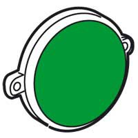 LEGRAND 775946 Piloto baliza aluminio zócalo diferencial verde GALEA