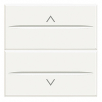 BTICINO HD4027M2 Doble conmutador 1-0-2 16A con 2 módulos AXOLUTE en color blanco