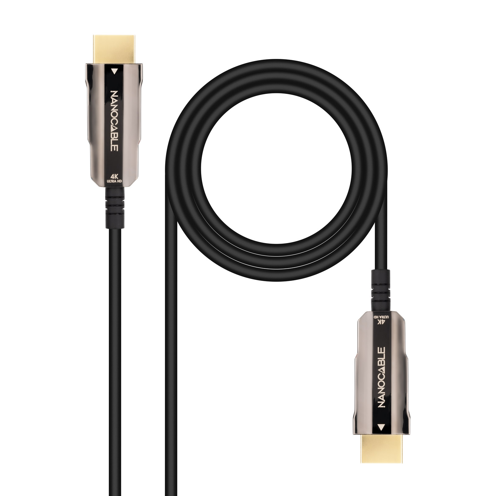 NANOCABLE 10.15.2020 CABLE HDMI V2.0 AOC 4K60HZ 18GPS NEGRO 20M EN FIBRA OPTICA