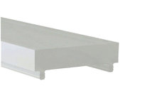 LUZ NEGRA 18.012 Difusor para perfil DUBLIN blanco glaseado 2m