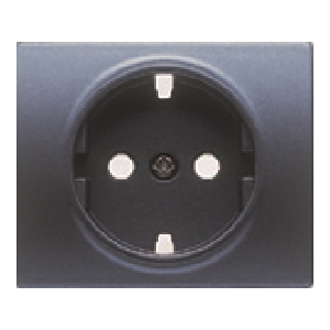 BJC 18724-AN Tapa base seguridad enchufe serie Iris en acero neptuno