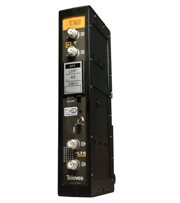 TELEVES 5086122323 Amplificador multicanal T12 TDT canal 2323 470862MHz G50dB Vs125dBµV