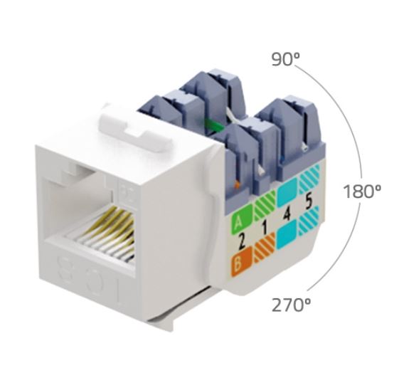 OPENETICS 5844 Conector Categoría 6A Mach3 hembra UTP RJ45 TIA 568