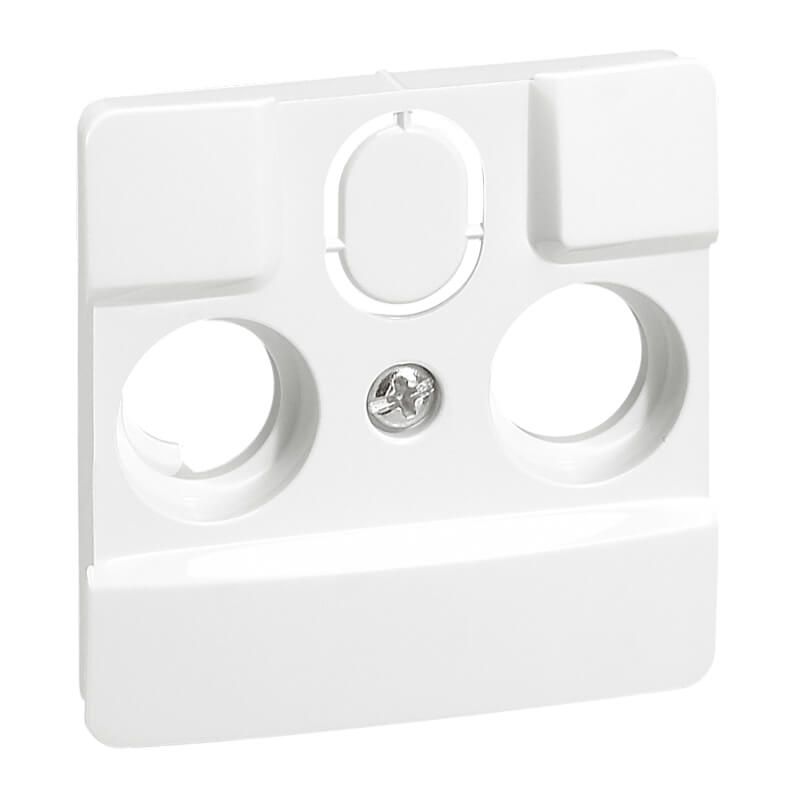 LEGRAND 664767 Frontal TV NILOE 2-3 agujeros blanco