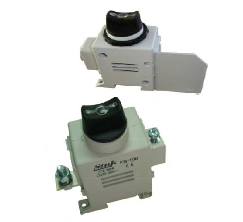 PINAZO 1ABFUS10A02P00 Base porstafusible seccionable seguridad UTE 22x58 100A pletina - brida
