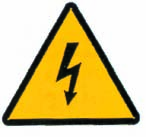 PROIMAN AE100AD Señal riesgo eléctrico 100mm plástico adhesivo