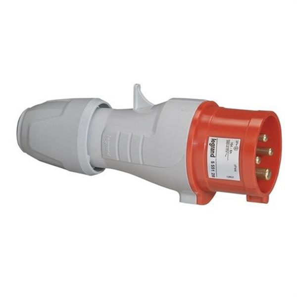LEGRAND 555128 Clavija 16A 3P + TT 415V IP44