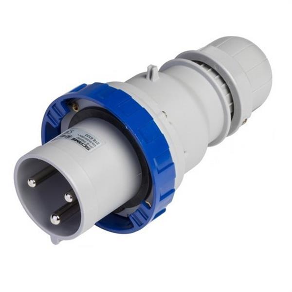 SCAME 218.6333 Clavija aérea 2P+T IP66/IP67 63A 200-250V