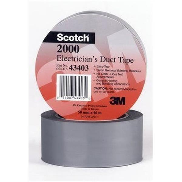 3M ELECTRICOS 2000 Cinta americana multiuso Scotch 2000 50x46