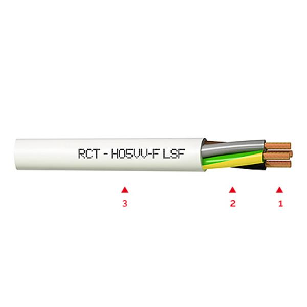 GENERAL CABLE. 42020010610 CBL.MANGUERA BLANCA CPR H05VV-F 2x1 (Rollo 10m)
