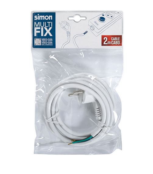 Cable 3G1 2m blanco - Guarconsa - Distribuidor de eléctrico en Madrid
