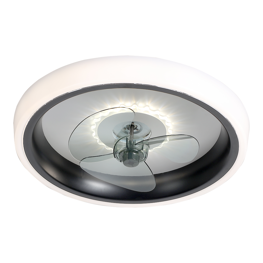 CONALUX IBIZA-N Ventilador negro 48W CDC (motor DC)