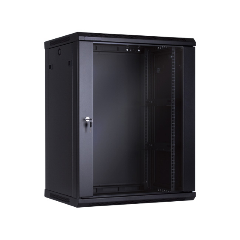 SUNPRO RME11245 RACK MUR.19" 12U CUERPO F-450 mm . PUERTA CRISTAL.