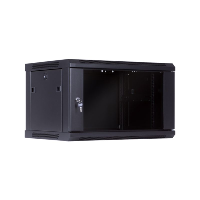 SUNPRO RME1445 RACK MUR.19" 4U 1 CUERPO F-450 mm . PUERTA CRISTAL.