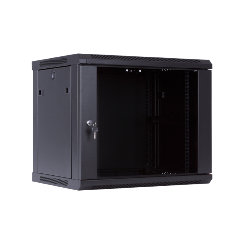 SUNPRO RME1645 RACK MUR.19" 6U 1 CUERPO F-450 mm . PUERTA CRISTAL.