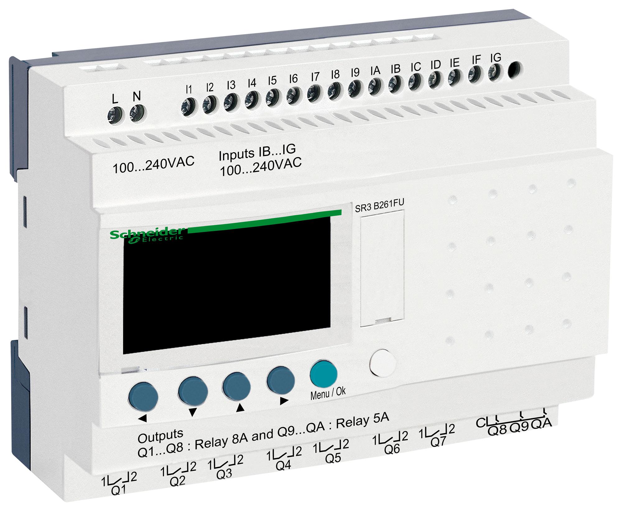 SCHNEIDER ELECTRIC SR3B261FU Relé programable módulo 100-240V E/S 26