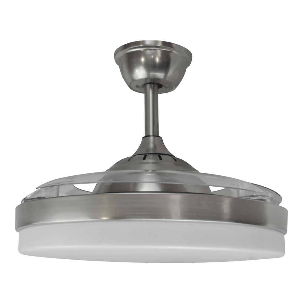 CONALUX TAHITI-02 Ventilador/plafón LED modelo TAHITI níquel 72W 3600lm