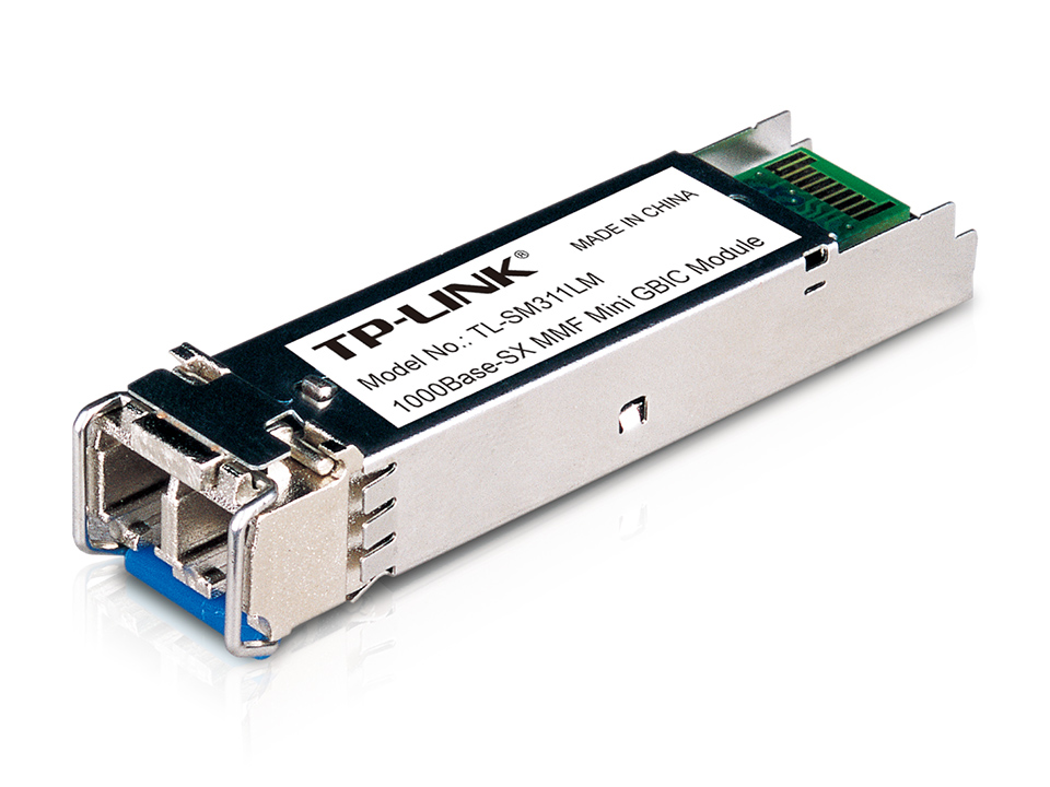 TP-LINK SM311LM Módulo SFP Gigabit, Multimodo, MiniGBIC, interfaz LC, distancia hasta 550/275m
