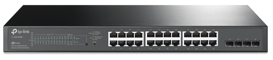 TP-LINK SG2428P Switch Smart Gigabit JetStream de 28 puertos con PoE + de 24 puertos