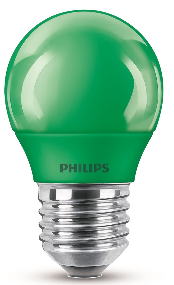PHILIPS 74864001 *LED colored P45 E27 Verde