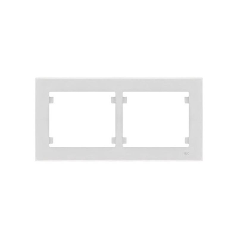 BJC 18012 Marco 2 elementos horizontal serie Iris Plus blanco