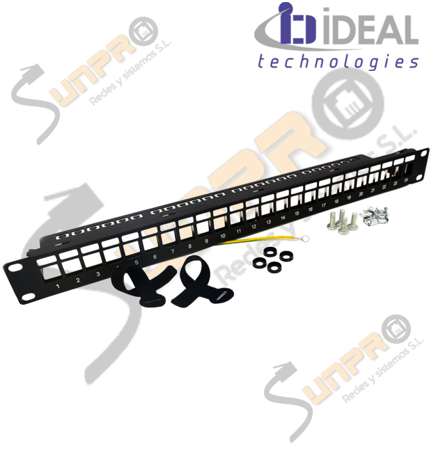 SUNPRO PA37580/E PANEL UTP 1U 24 PUERTOS VACIO
